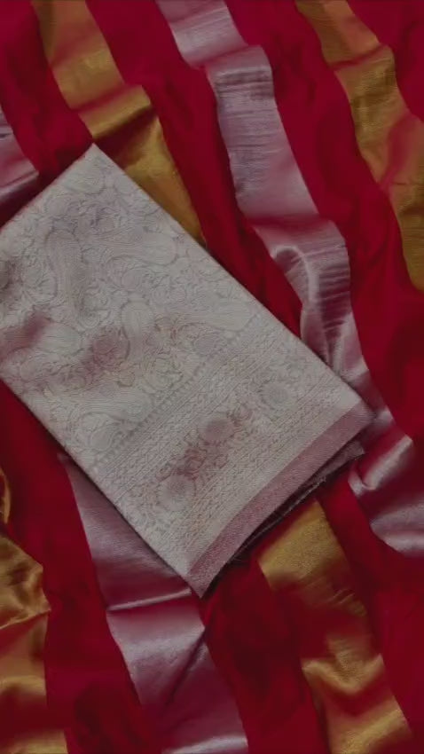 Georgette tissue silk saree
