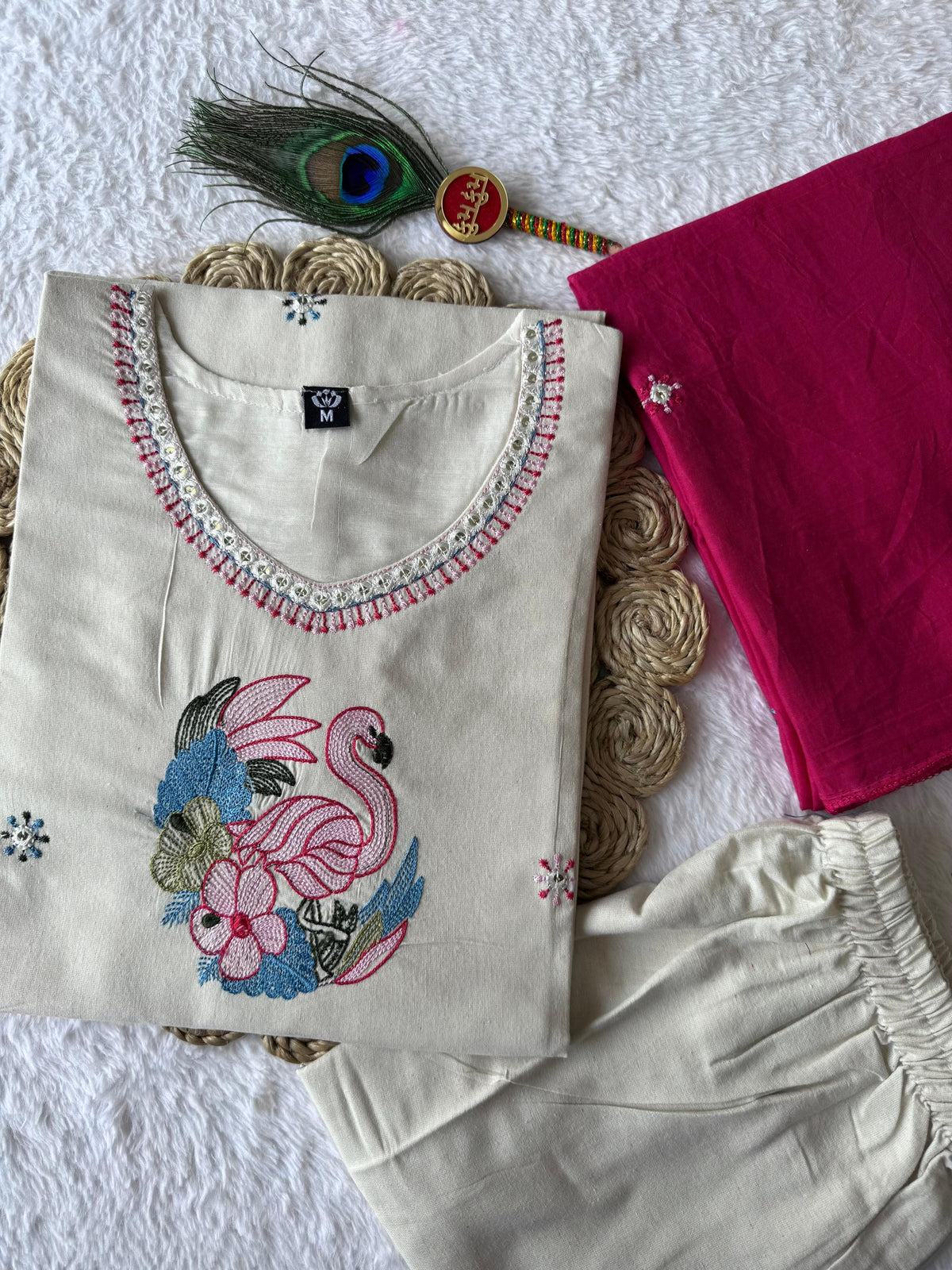 Khadi cotton 3 piece set
