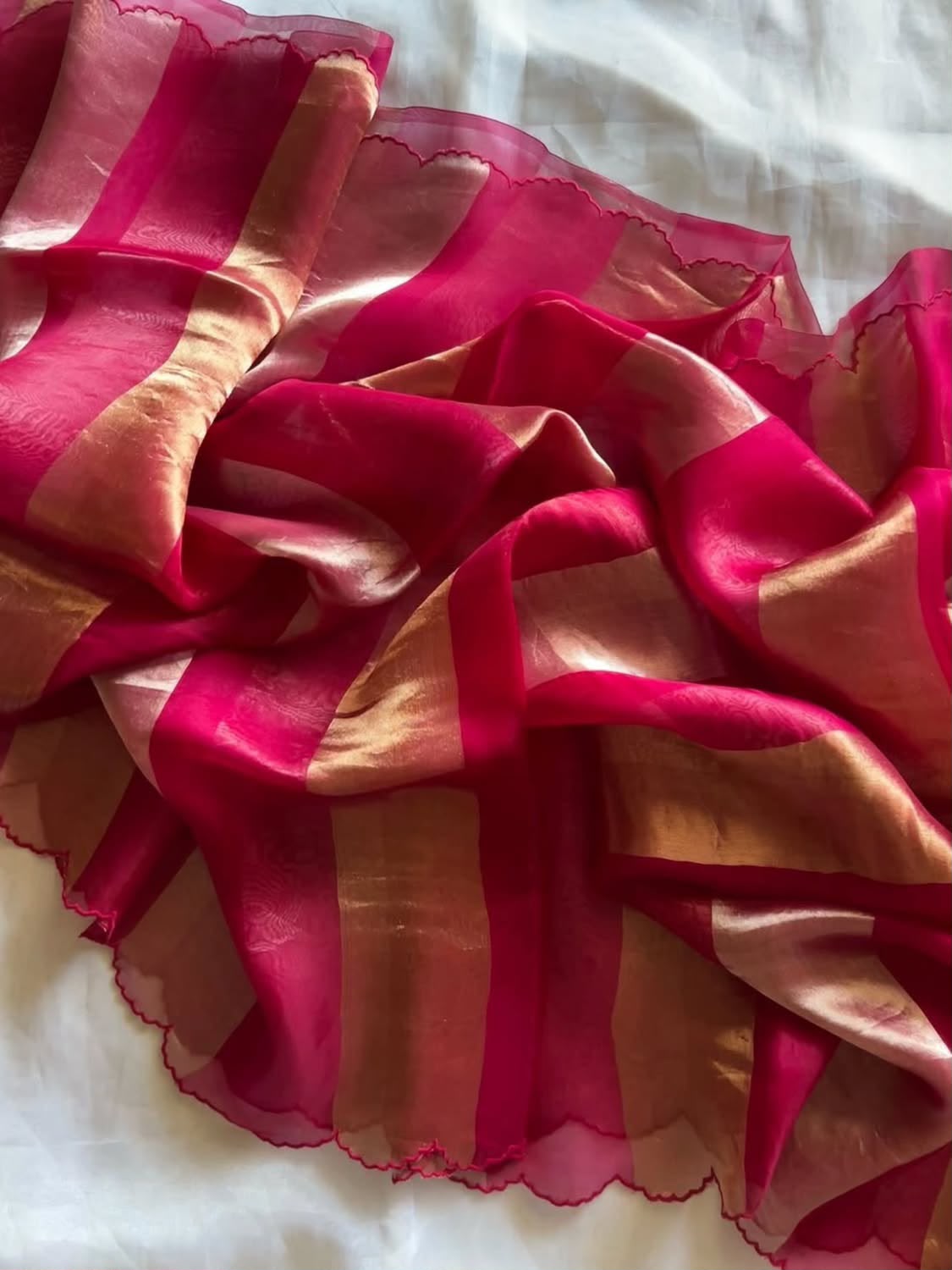 Georgette tissue silk saree
