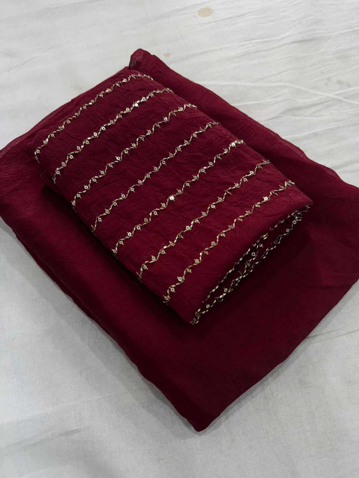 Rangoli crush saree