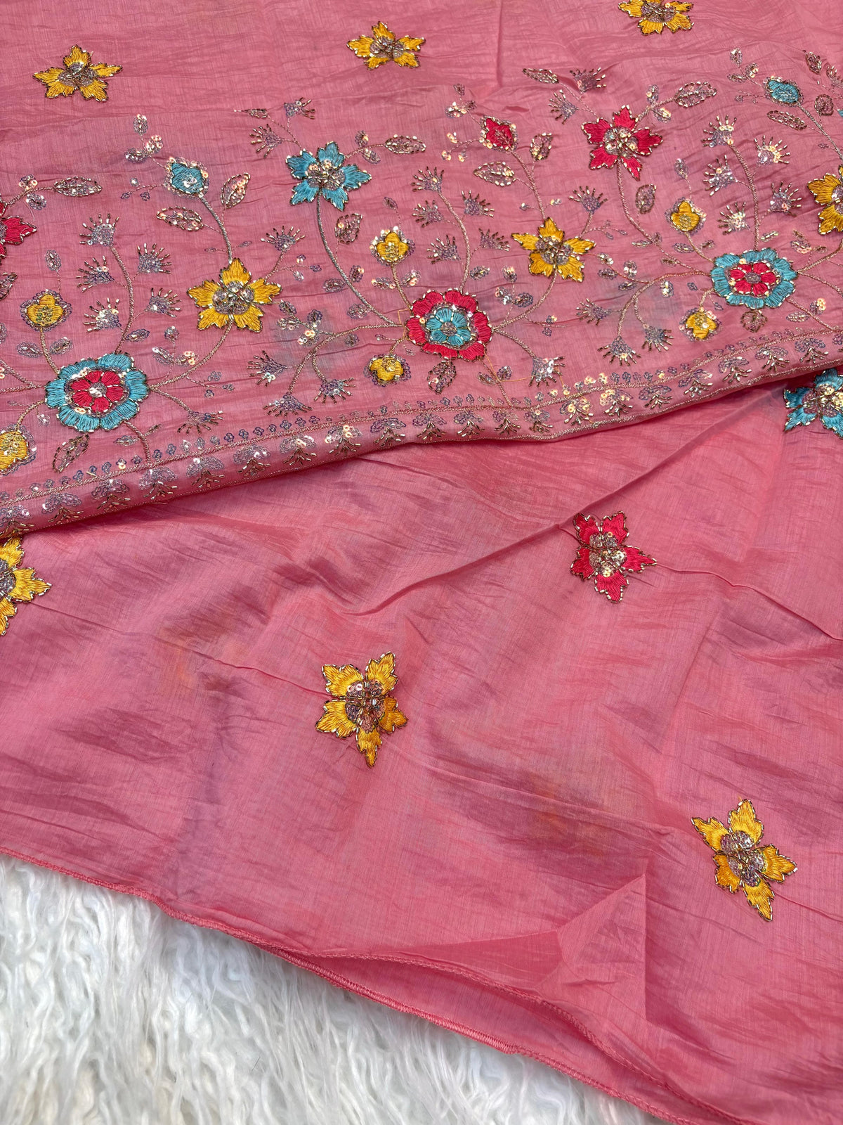 Mull cotton designer saree ✨