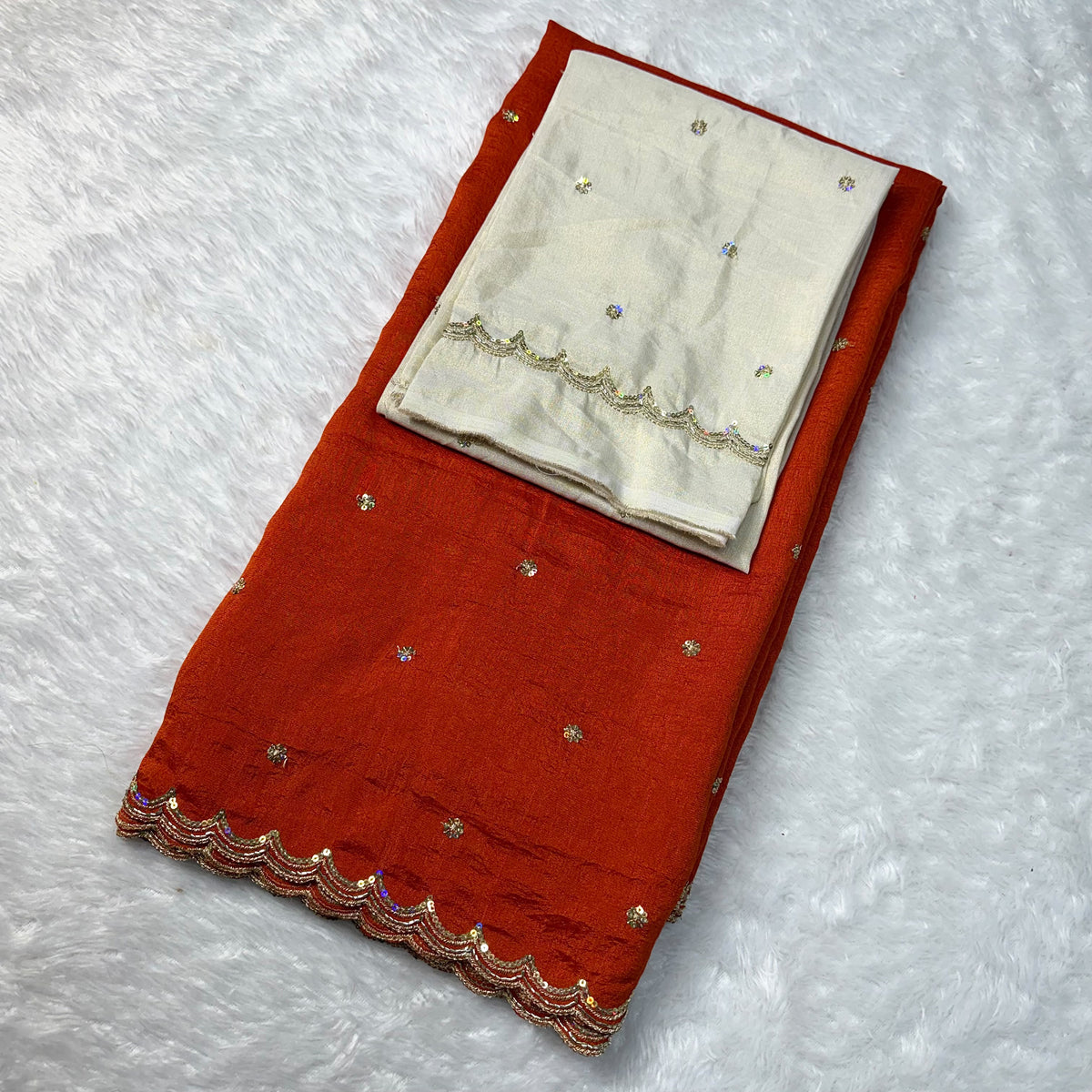 Vichitra silk designer saree ✨