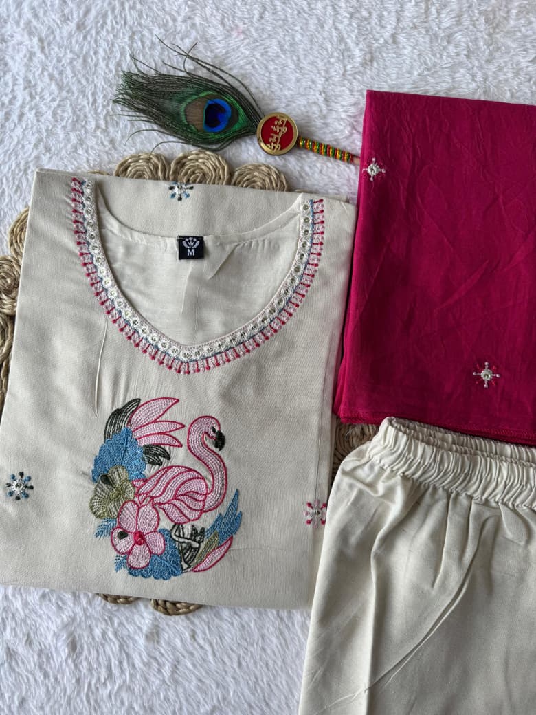 Khadi cotton 3 piece set