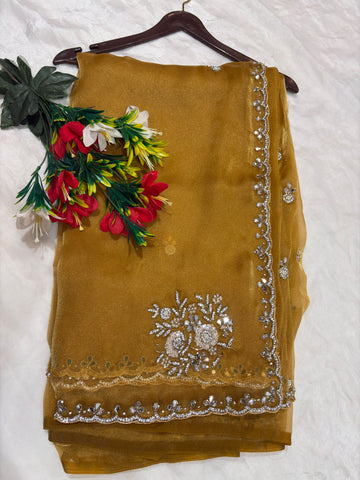 Sufi tissue designer saree ✨