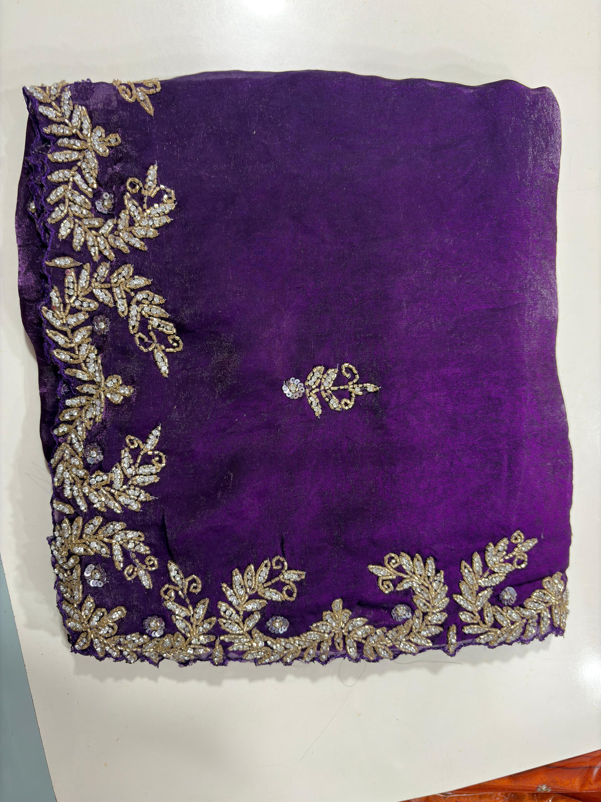 Space silk heavy designer saree ✨