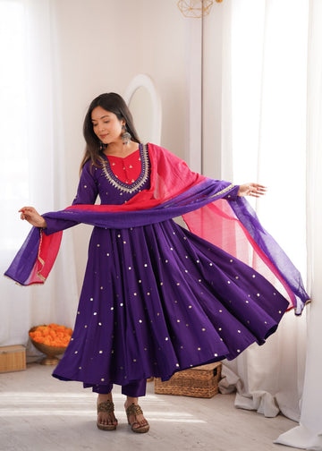Anarkali Three Piece Set
