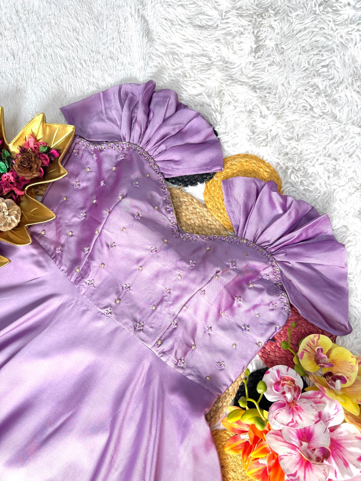 Rangoli silk gown ✨