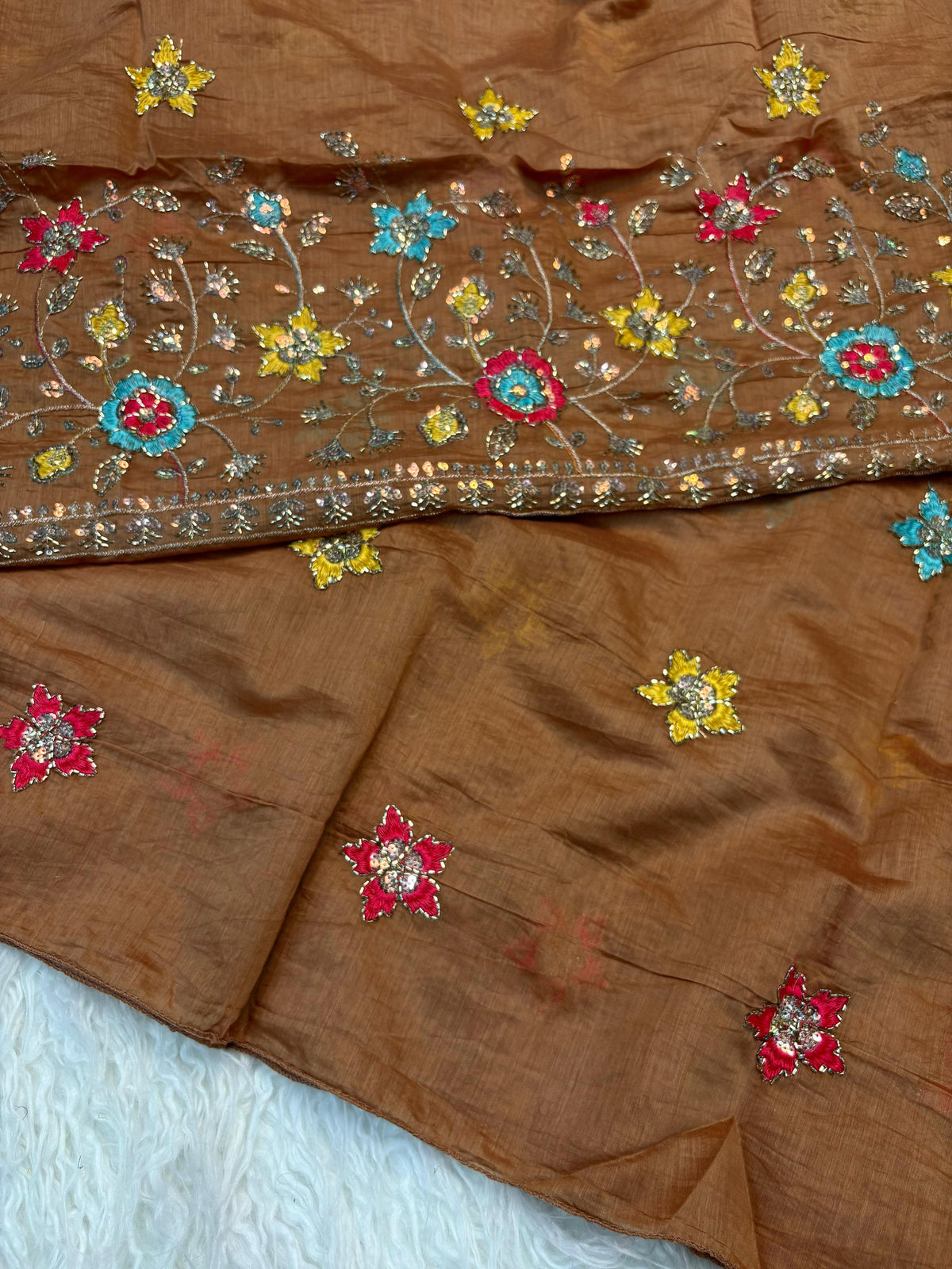 Mull cotton designer saree ✨