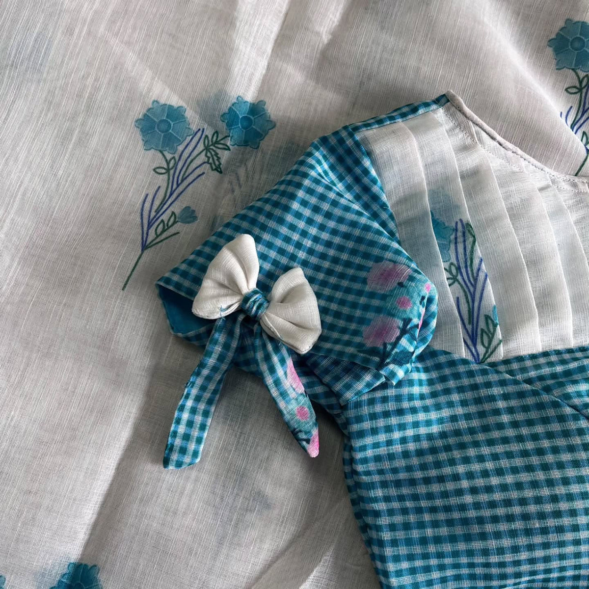 Soft lenin digital print saree ✨