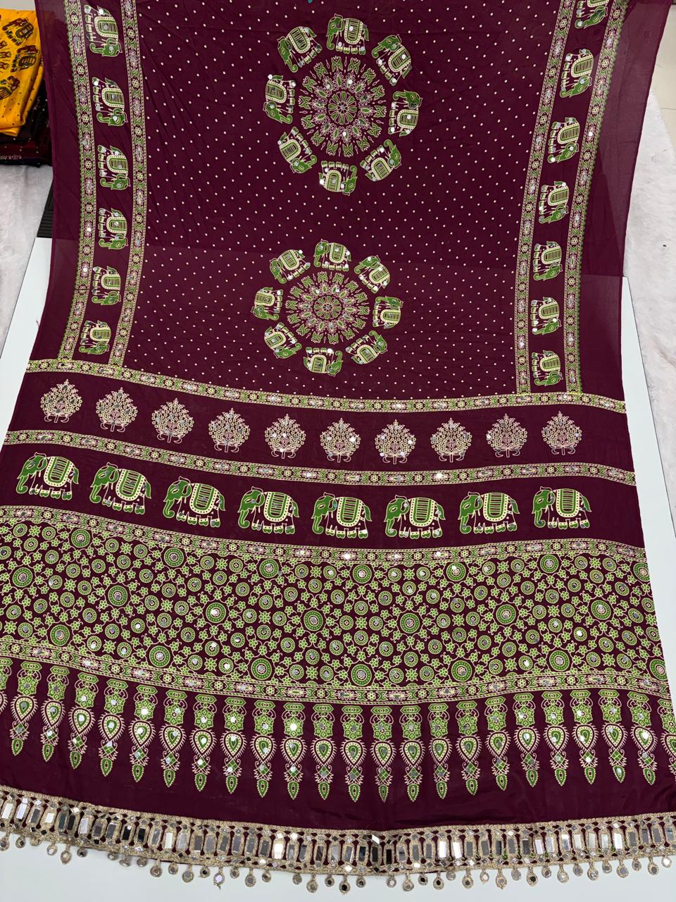New hit Azrak sartin saree ✨