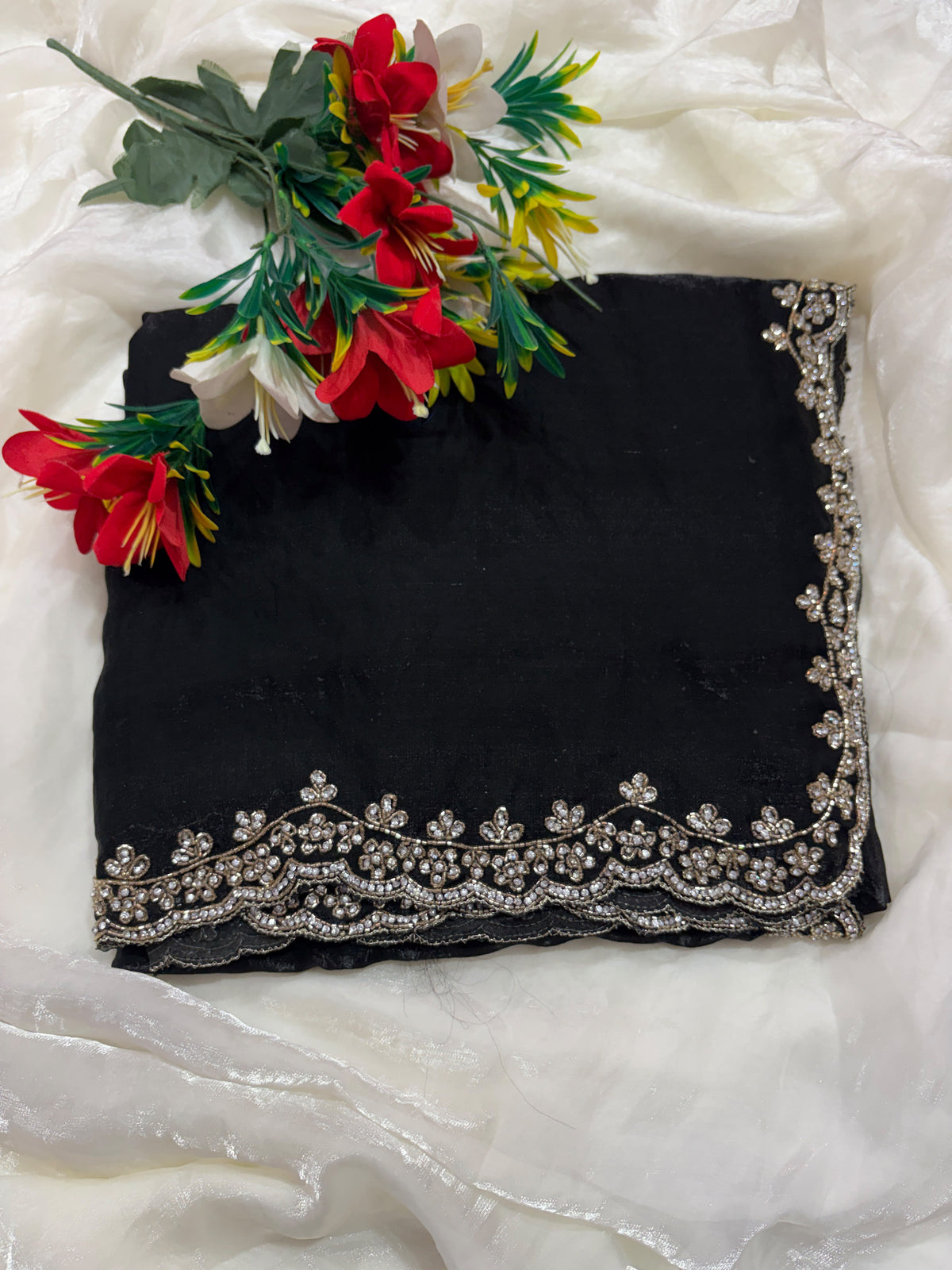 Space silk designer saree ✨