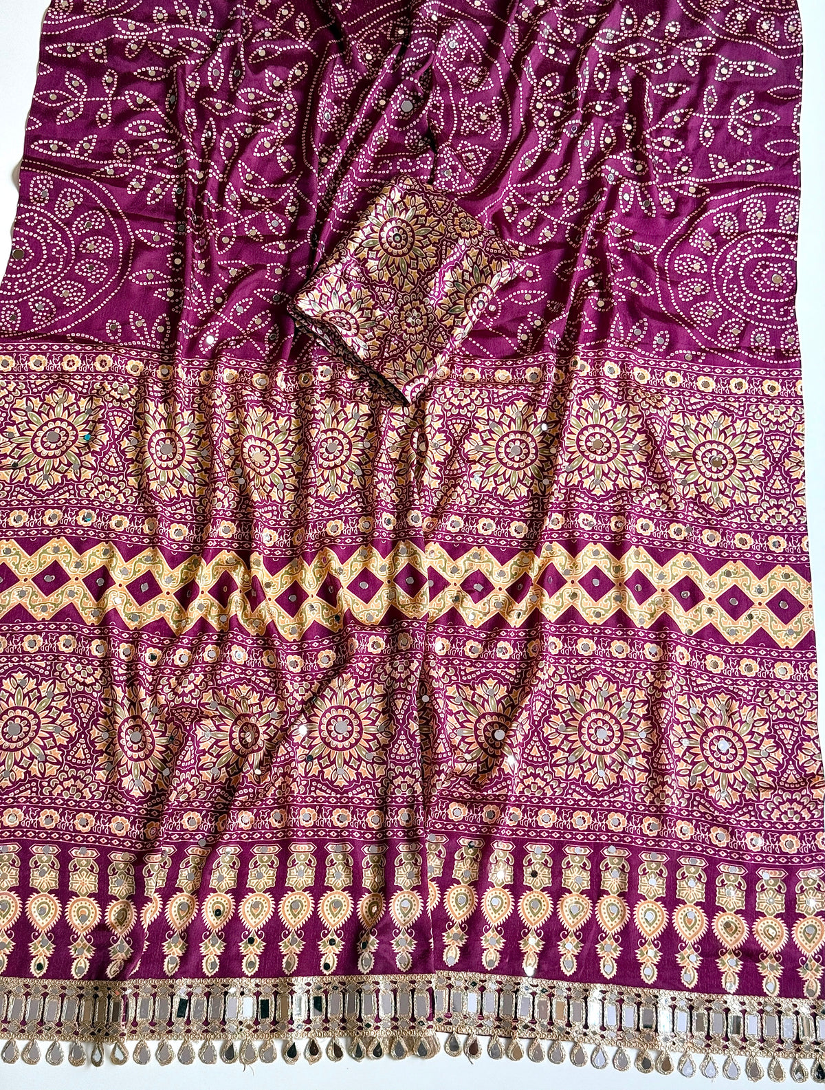 Pure satin silk saree