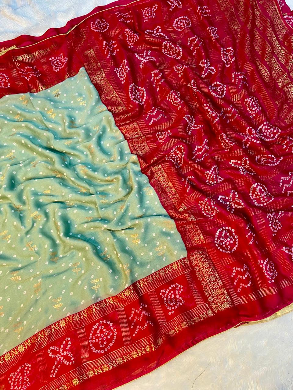 Heavy malai design saree