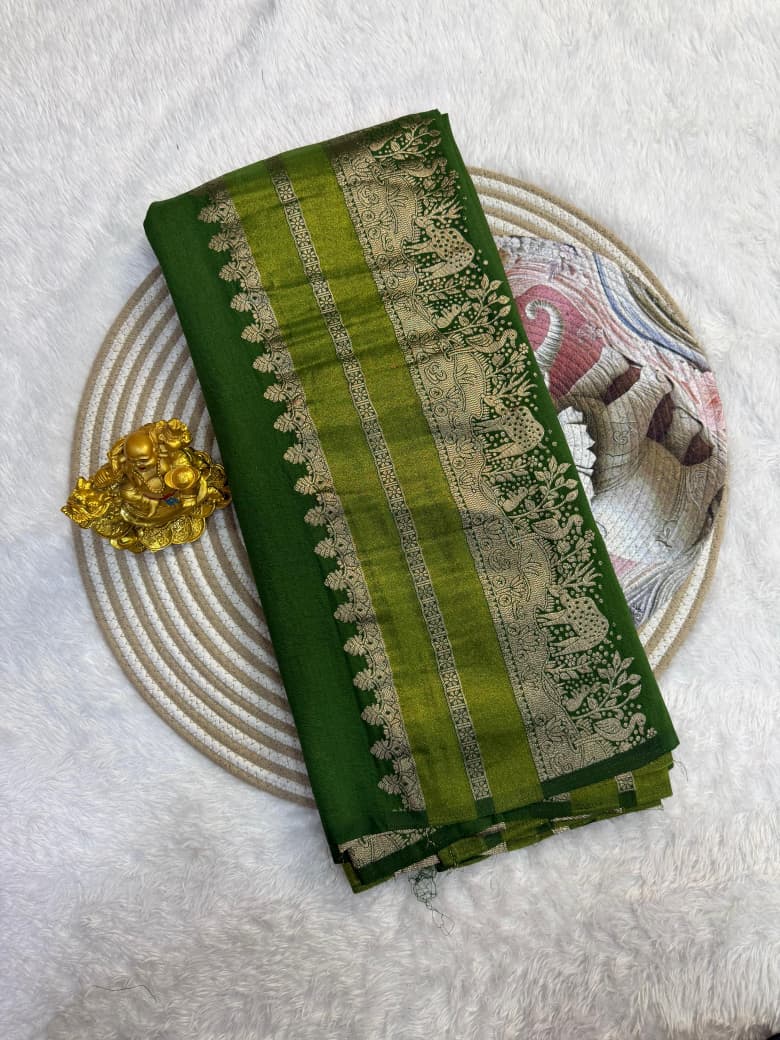 Khadi crape silk weaving saree