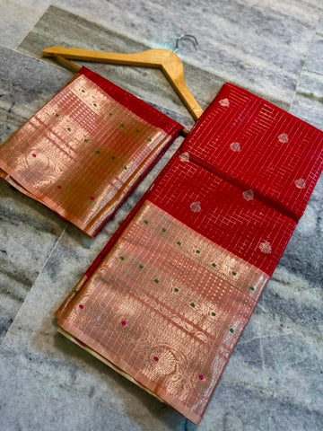 Banarasi katan silk fabric 

Latest fancy design saree