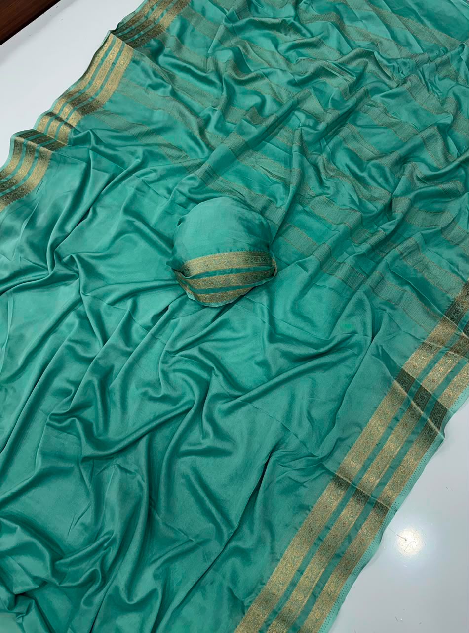Viscose georgette crape saree✨