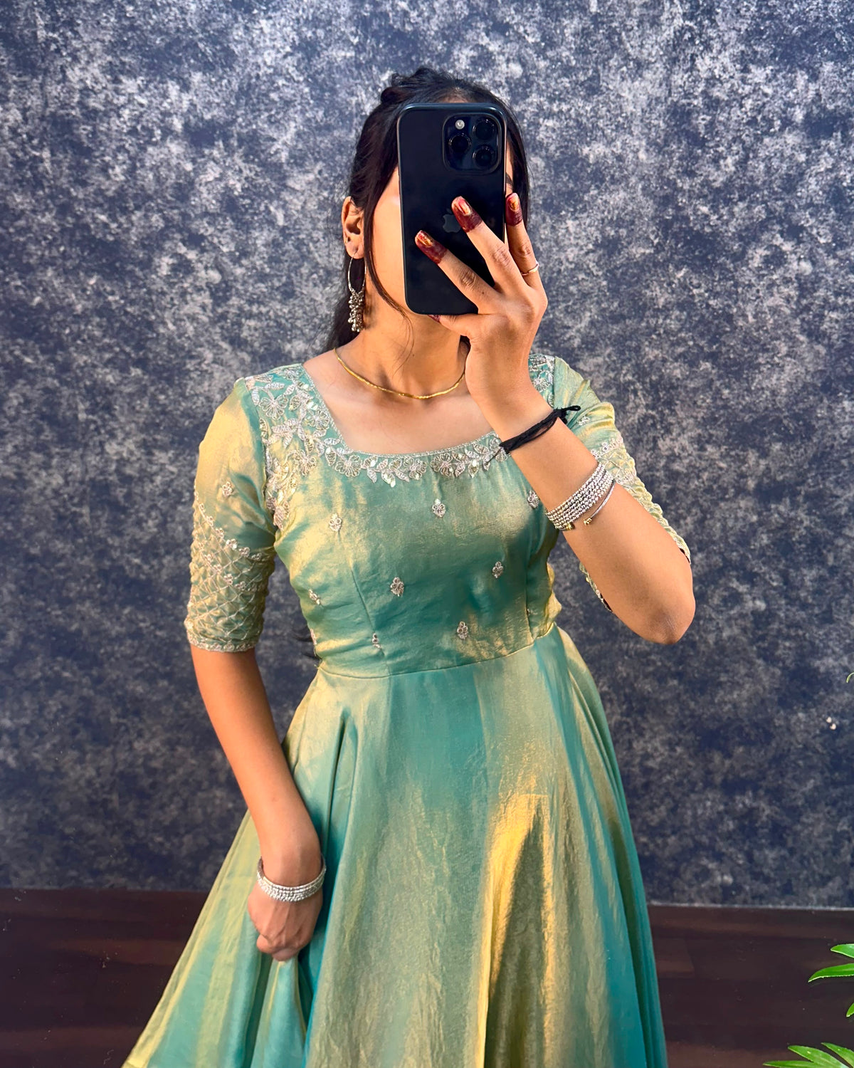 Sequence gown with duppata ✨