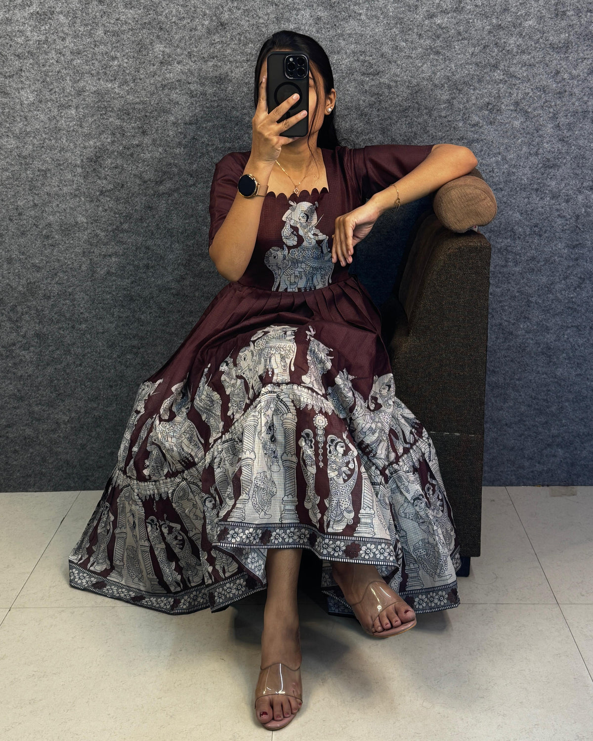 Kalamkari print  kota frocks