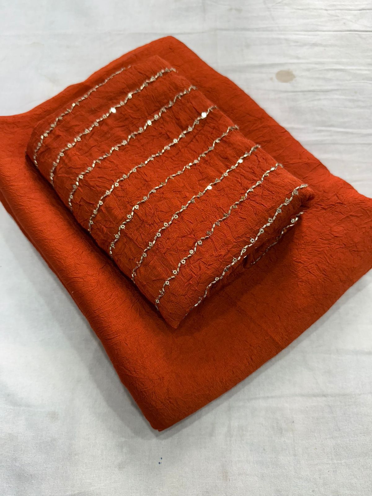 Rangoli crush saree