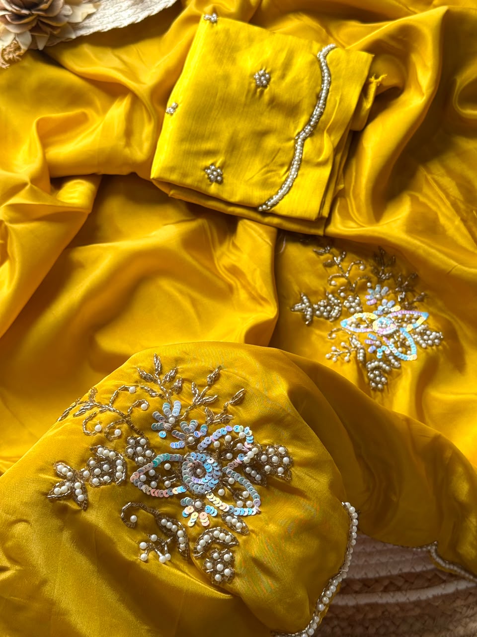 H.o silk designer saree ✨