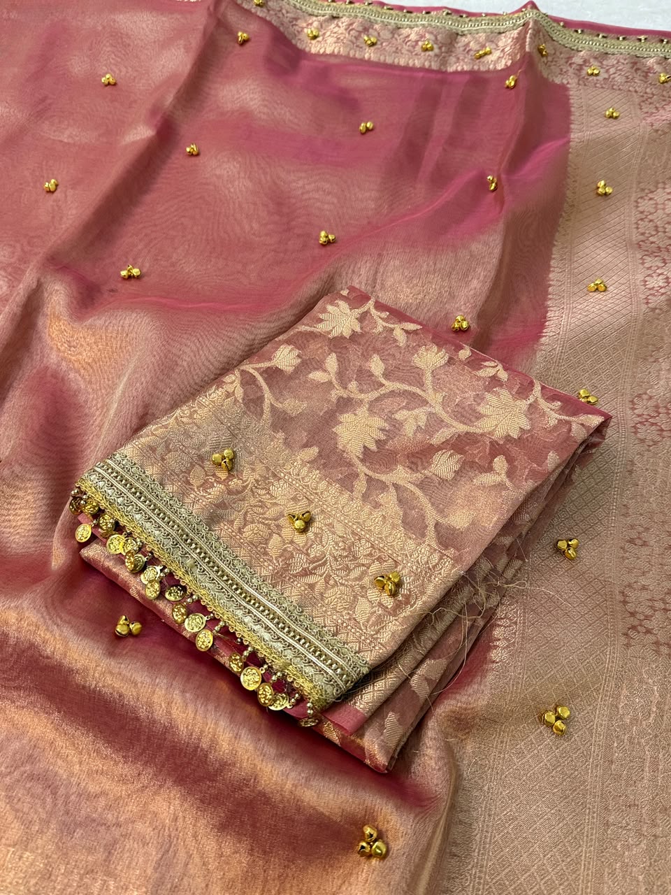 Viral tissue ghunghroo saree ✨