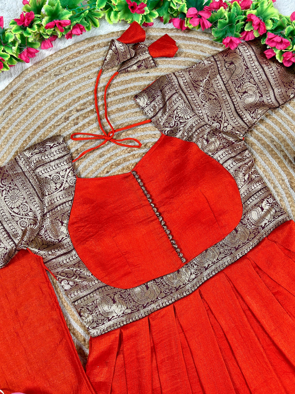 Vichitra gown with duppata ✨