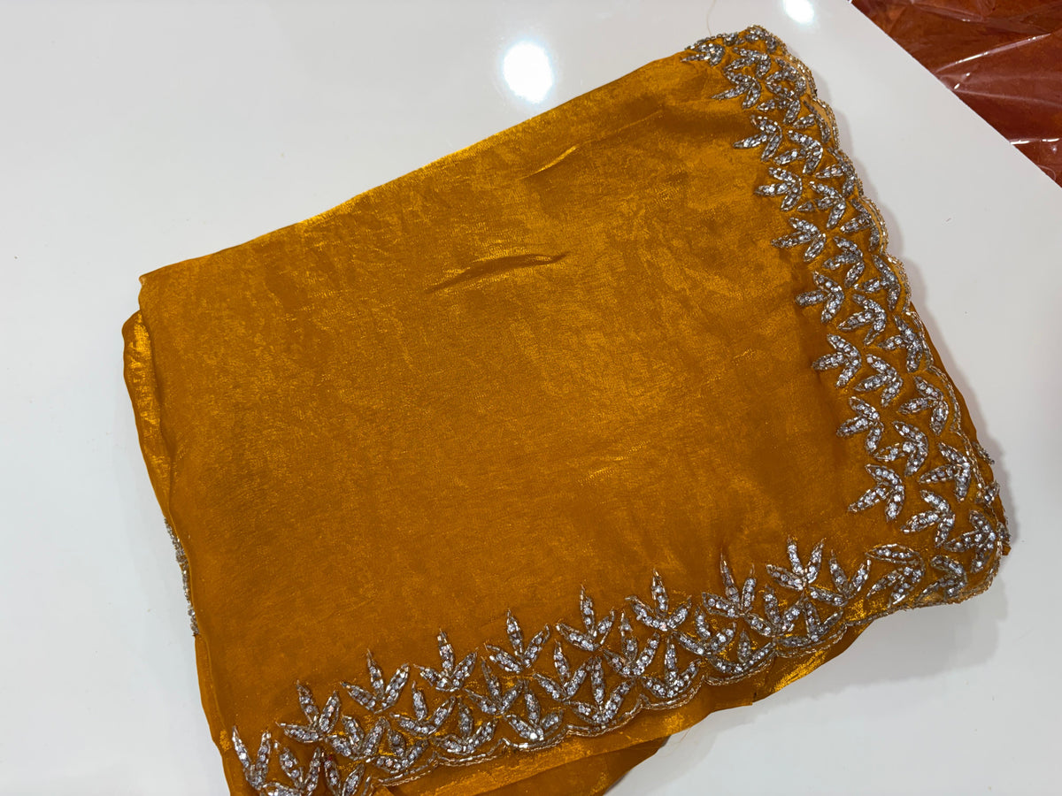 Space silk designer saree ✨
