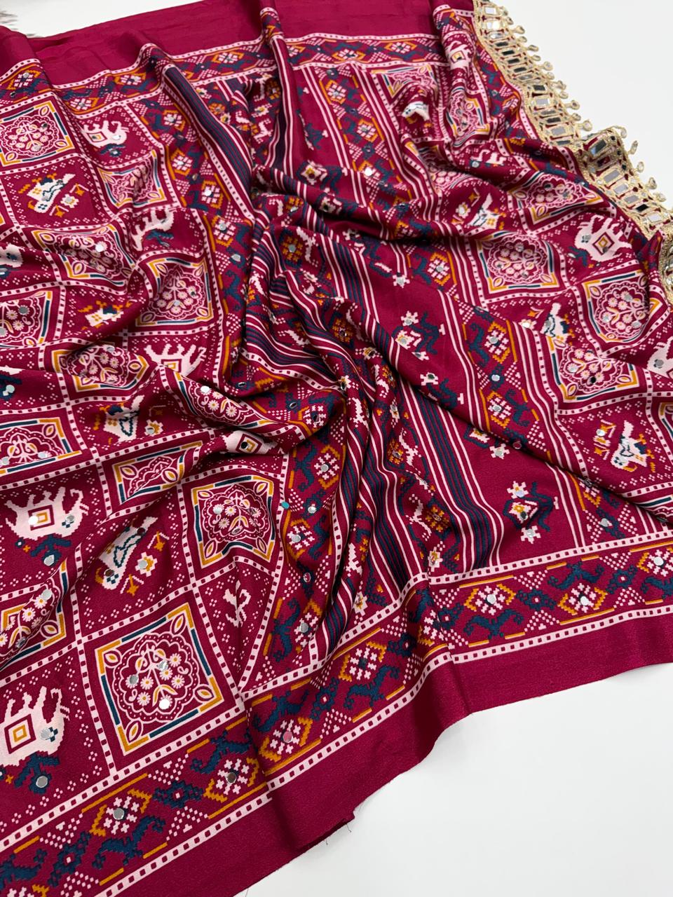 New Azrak lace work saree ✨