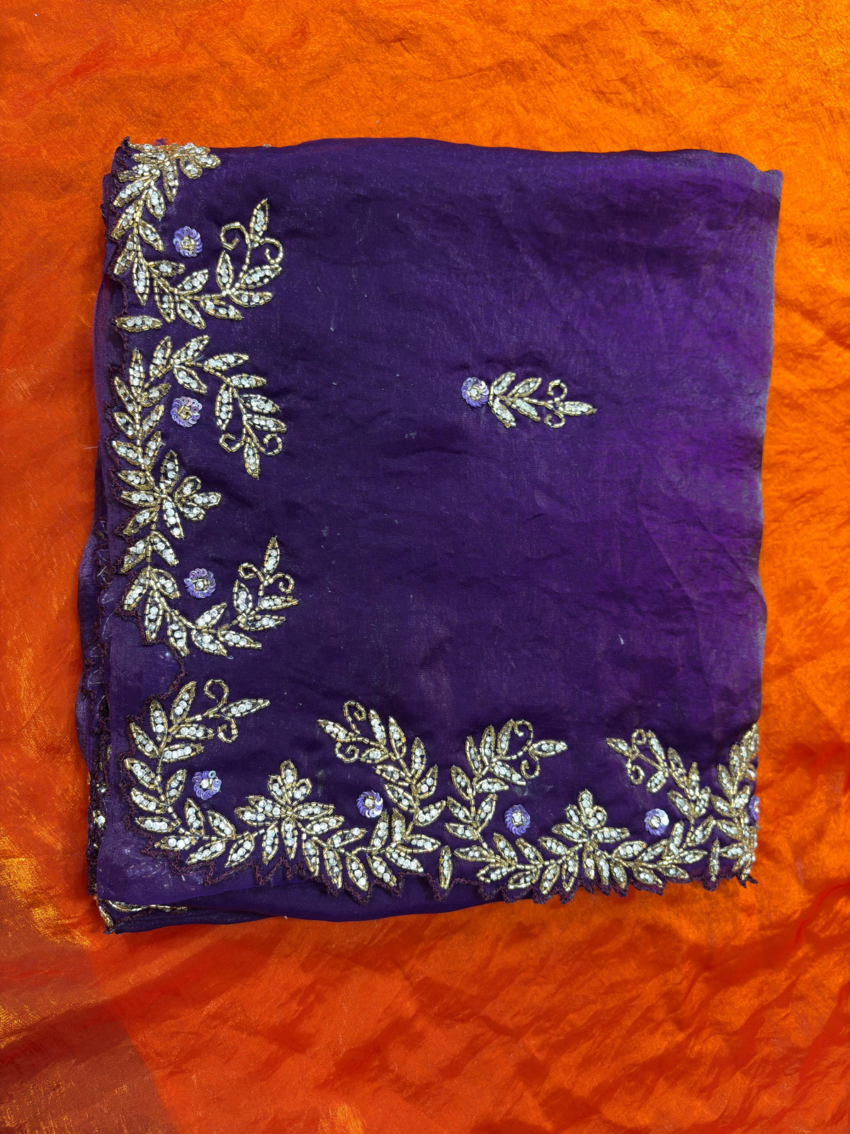 Space silk heavy designer saree ✨