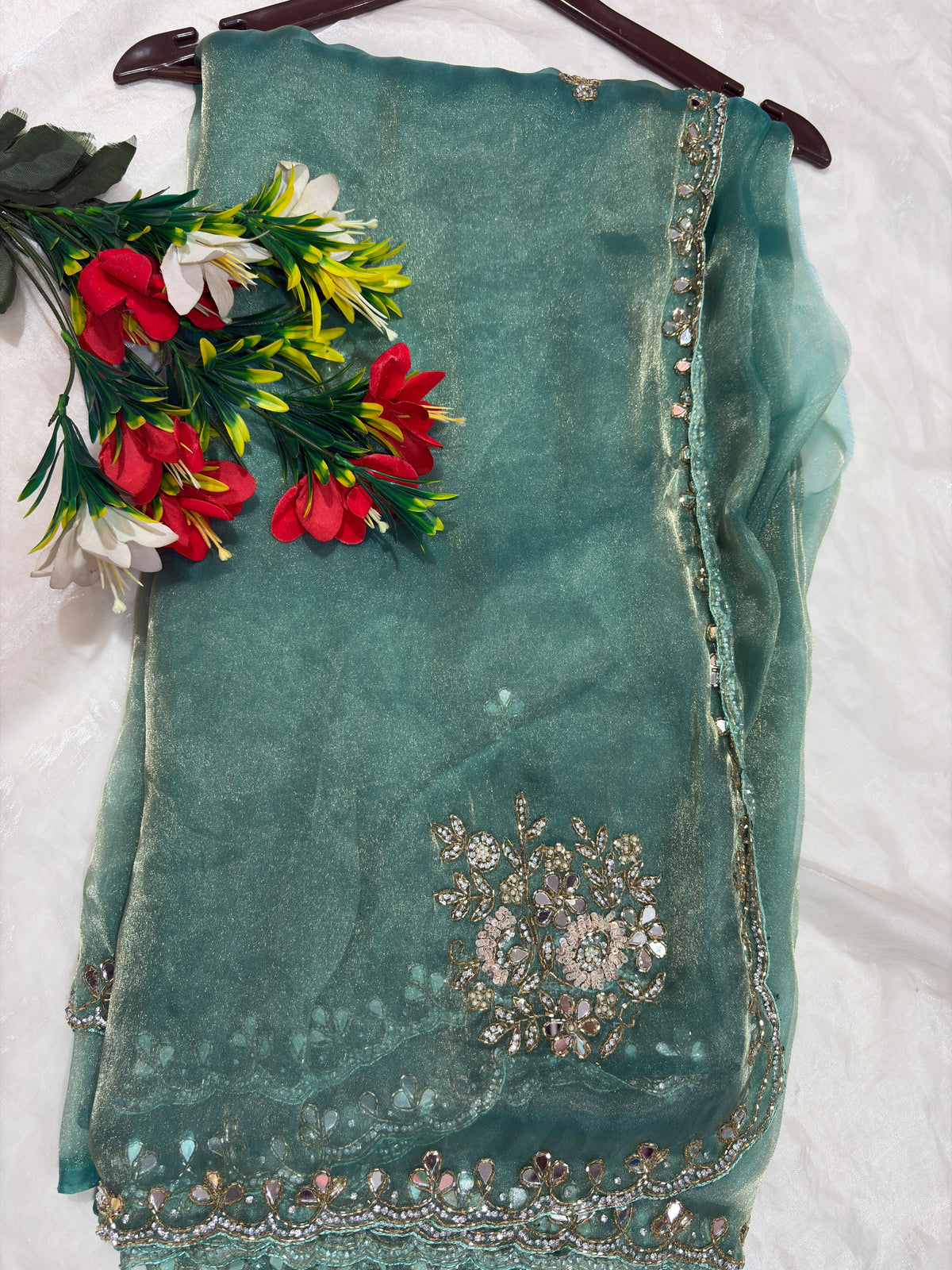 Sufi tissue designer saree ✨
