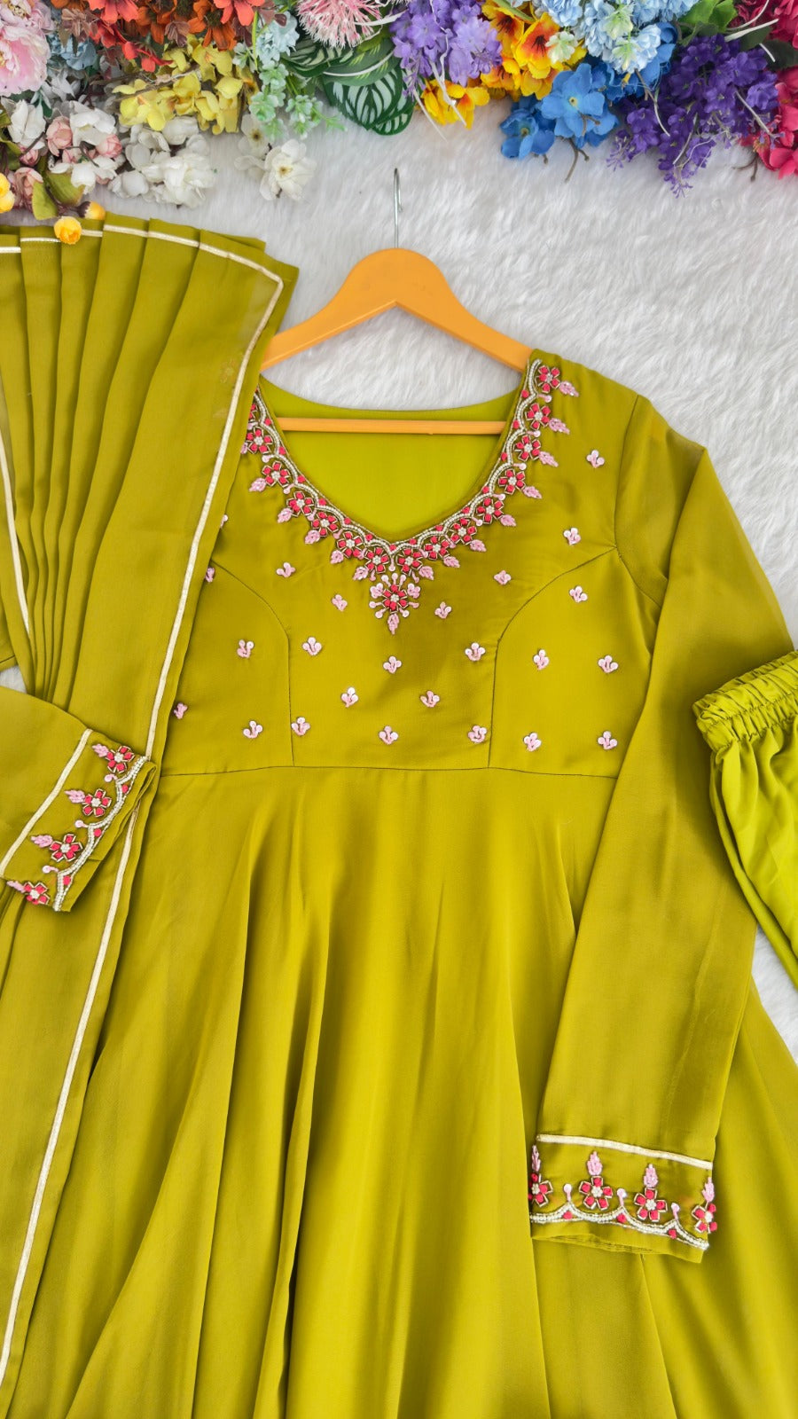 Fox georgette gown