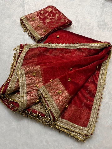 Viral tissue ghunghroo saree ✨