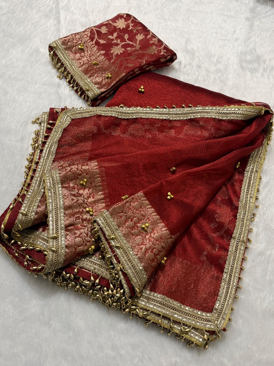 Viral tissue ghunghroo saree ✨