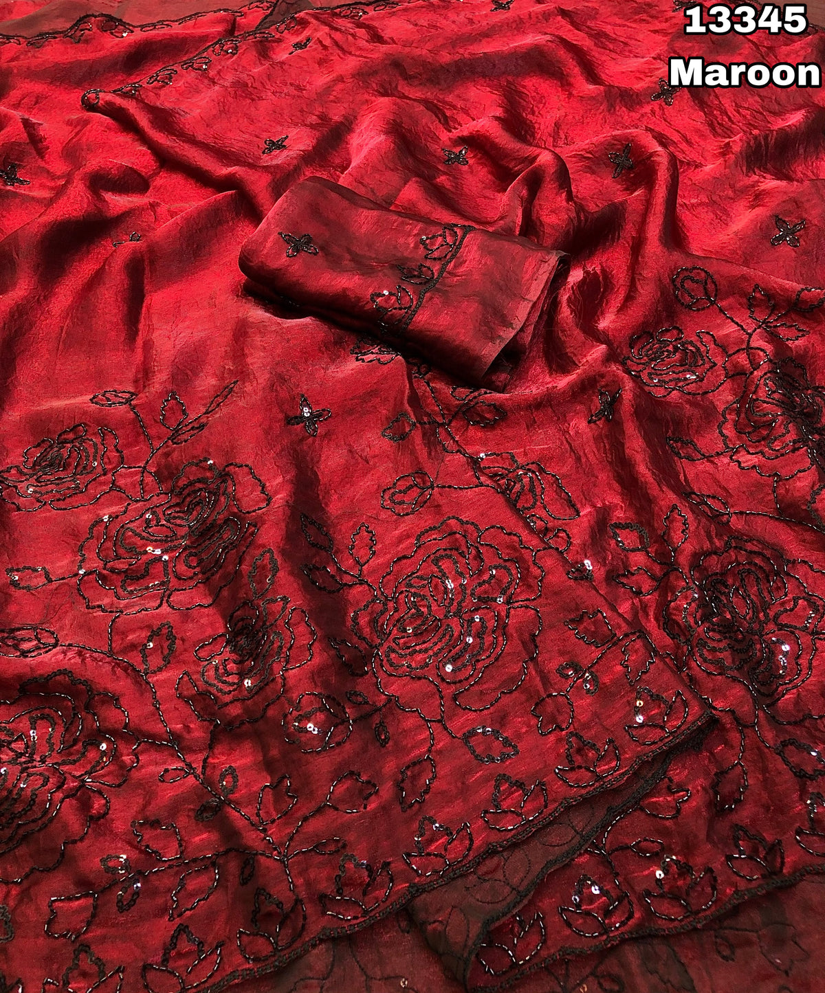 Space silk designer saree ✨