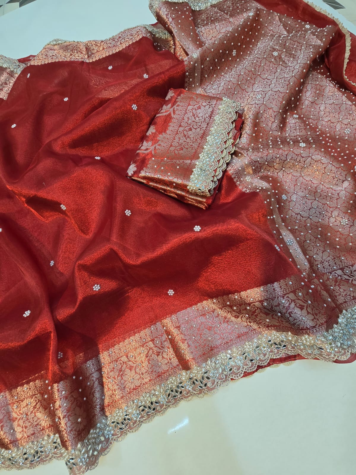 Benaresi tissue silk saree ✨