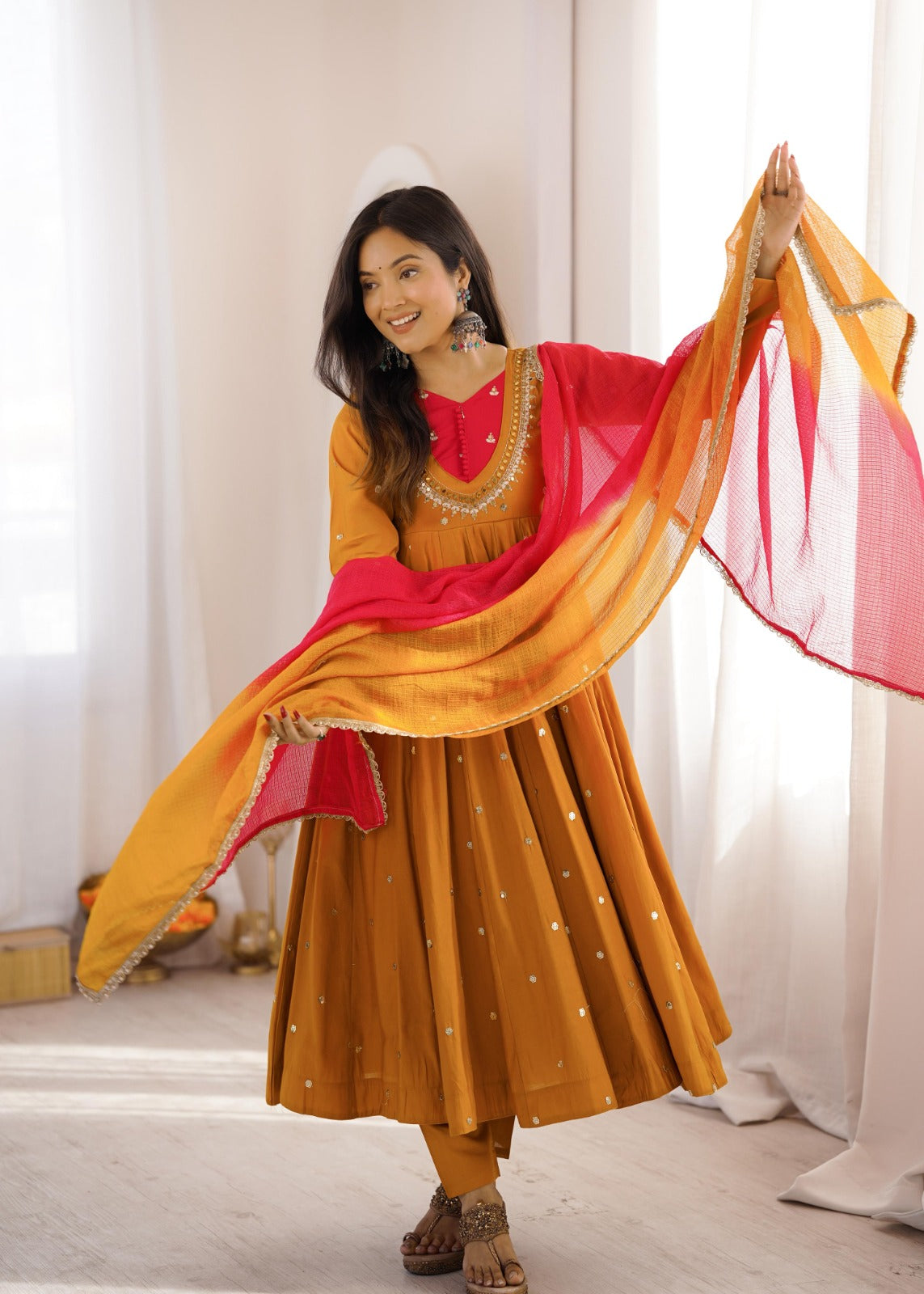Party wear anarkali suit