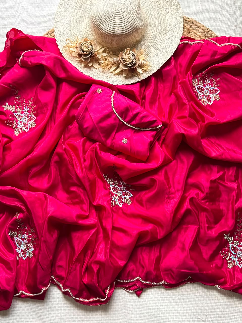 H.o silk designer saree ✨