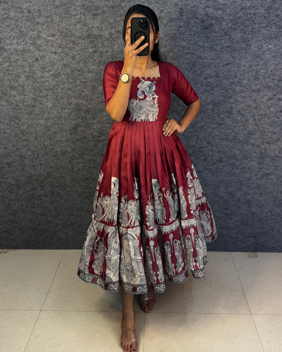 Kalamkari print  kota frocks