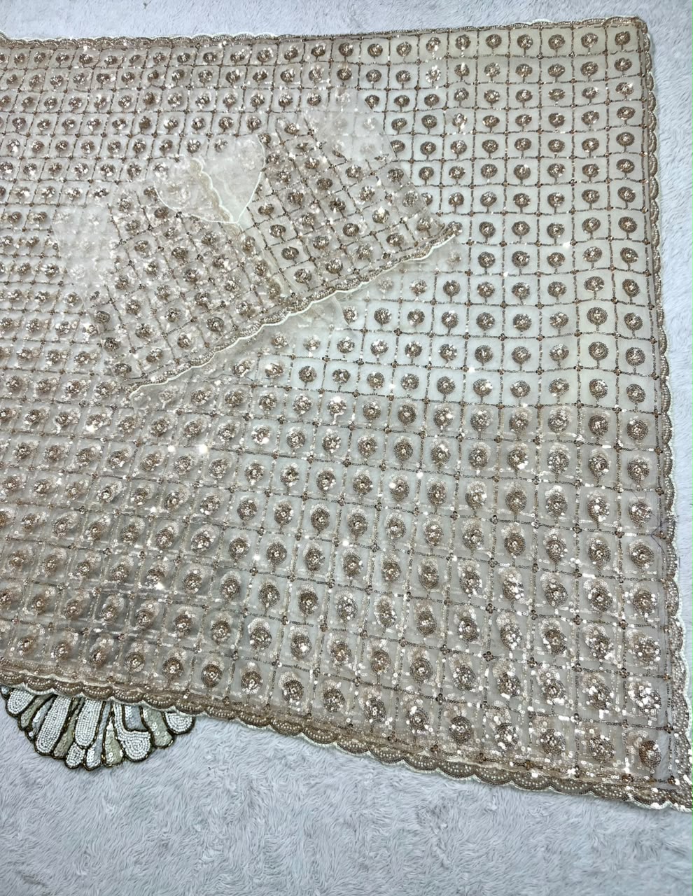 Butterfly net heavy Designer Saree