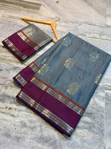 Banarasi soft silk fabric saree