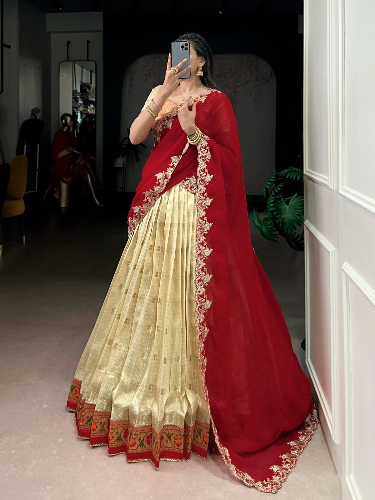 Paithani-inspires zari wearing lehenga set✨
