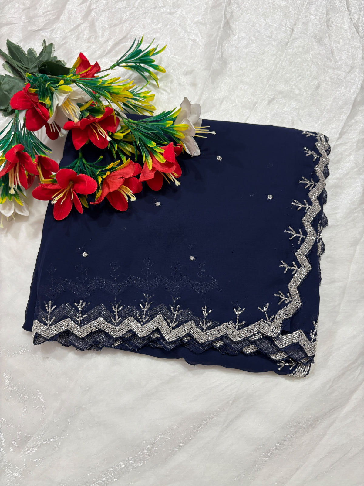 Georgette designer saree ✨