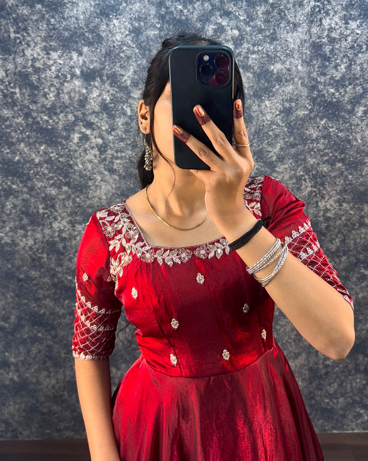 Sequence gown with duppata ✨