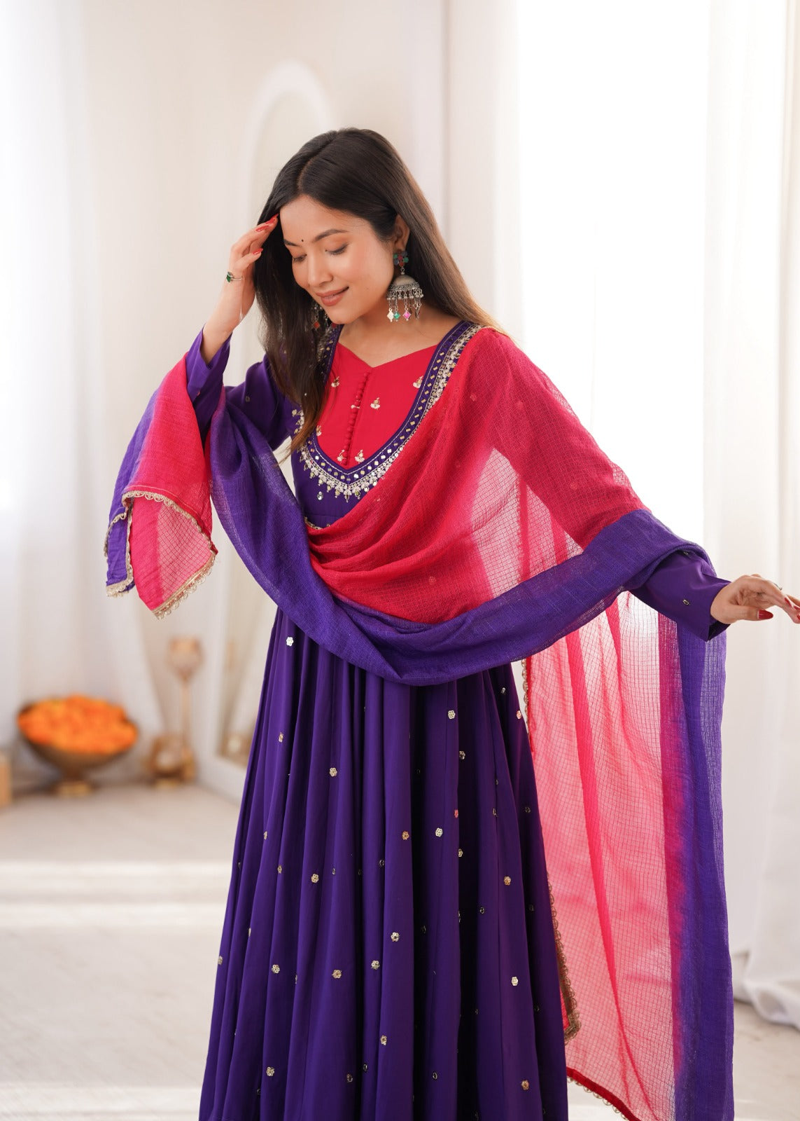 Anarkali Three Piece Set