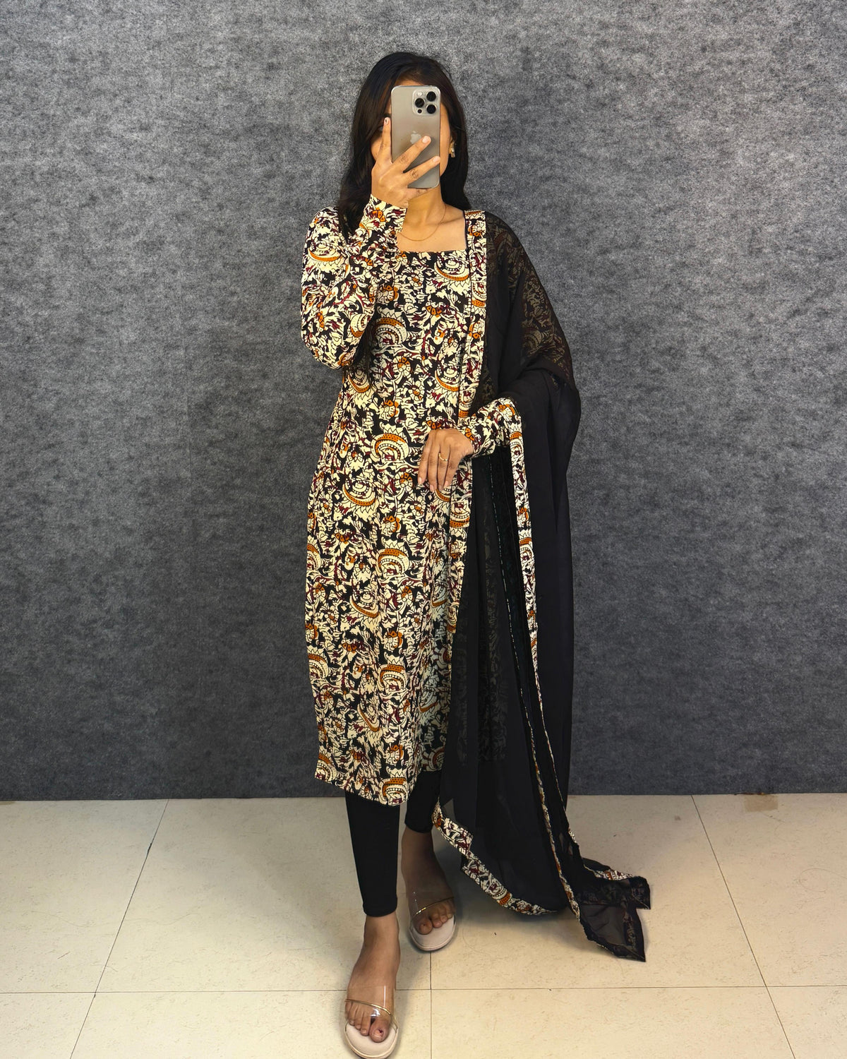 2 piece kalamkari set