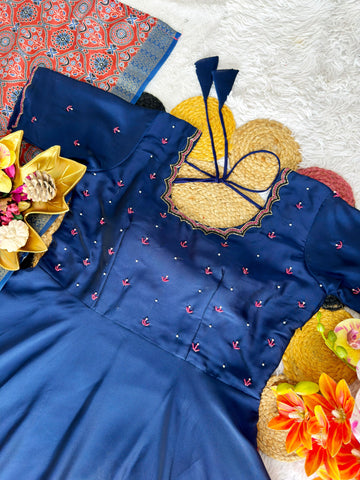 Festive special gown with duppata ✨