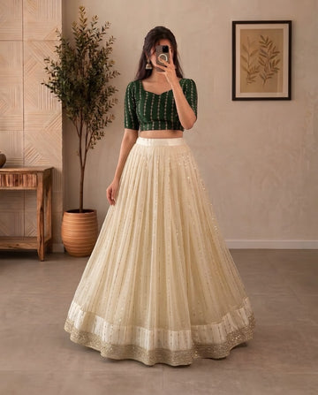 Premium space silk lehengas