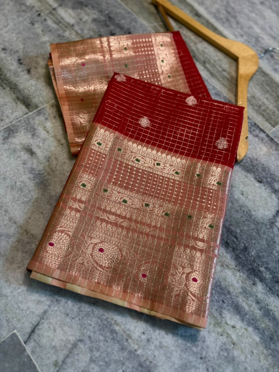 Banarasi katan silk fabric 

Latest fancy design saree