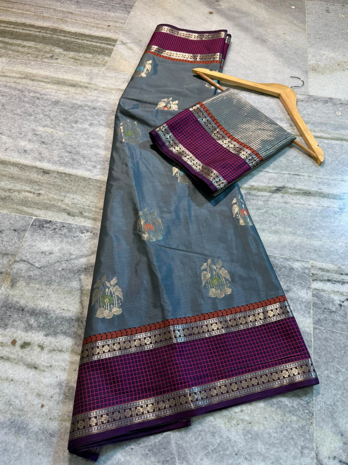 Banarasi soft silk fabric saree