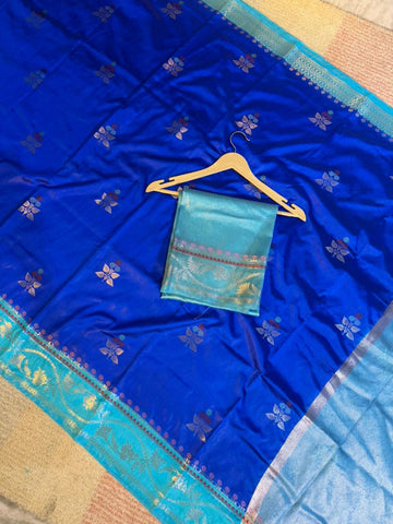 Banarasi Beautiful Premium Minakari Raw Mango Silk Soft Saree